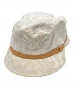 COACHコーチ）の古着「シグネチャーハット」｜ホワイト