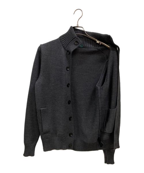 Zanone（ザノーネ）Zanone (ザノーネ) 5ゲージウールソリッドスタンドカラーニットカーディガン グレー サイズ:46の古着・服飾アイテム