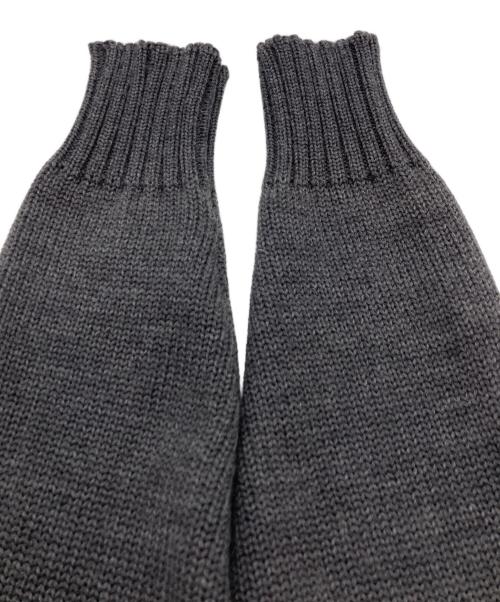 Zanone（ザノーネ）Zanone (ザノーネ) 5ゲージウールソリッドスタンドカラーニットカーディガン グレー サイズ:46の古着・服飾アイテム