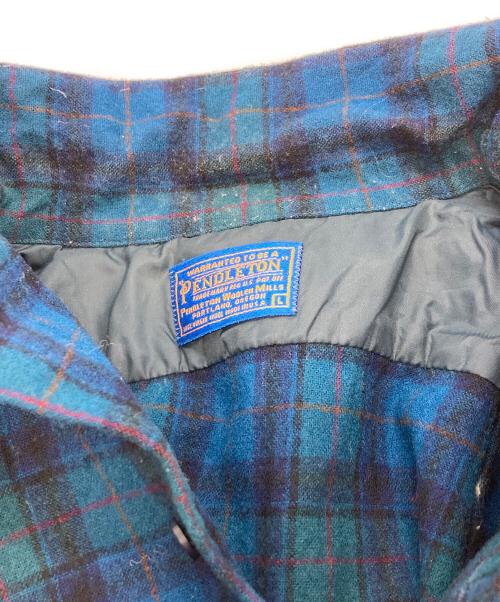 PENDLETON（ペンドルトン）PENDLETON (ペンドルトン) ボードシャツ ブルー サイズ:Lの古着・服飾アイテム