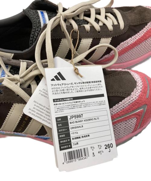 adidas（アディダス）adidas (アディダス) Bad Bunny (バッドバニー) ADIZERO SL 72 ピンク×ブラウン サイズ:26.0の古着・服飾アイテム