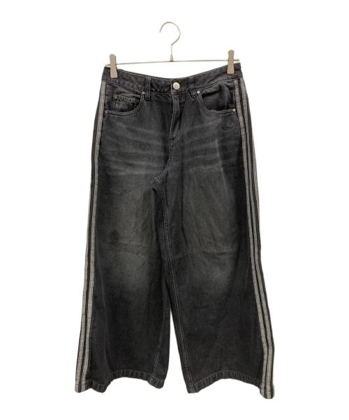 adidas（アディダス）adidas (アディダス) アディカラー デニム Adilenium パンツ ブラック サイズ:2630（実寸参照）の古着・服飾アイテム