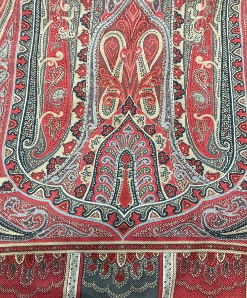 ETRO（エトロ）ETRO (エトロ) シルクウール混スカーフ レッドの古着・服飾アイテム