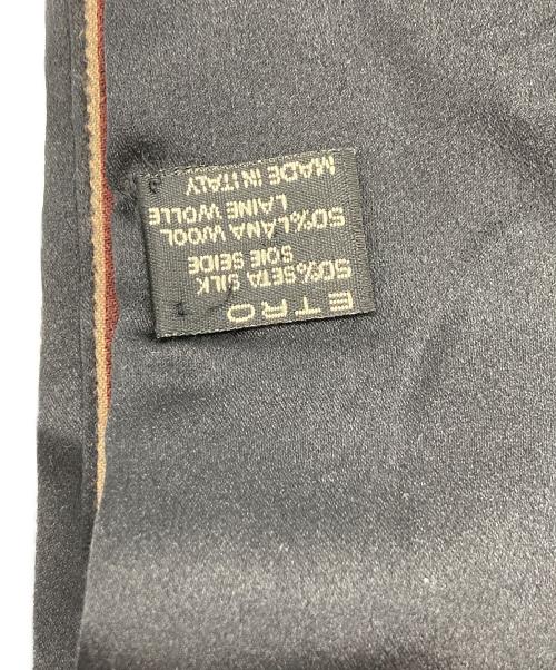 ETRO（エトロ）ETRO (エトロ) シルクウール混スカーフ レッドの古着・服飾アイテム