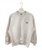 UMBRO×sssteinアンブロ×シュタイン）の古着「HIGH GAUGE COTTON SWEAT LS」｜グレー