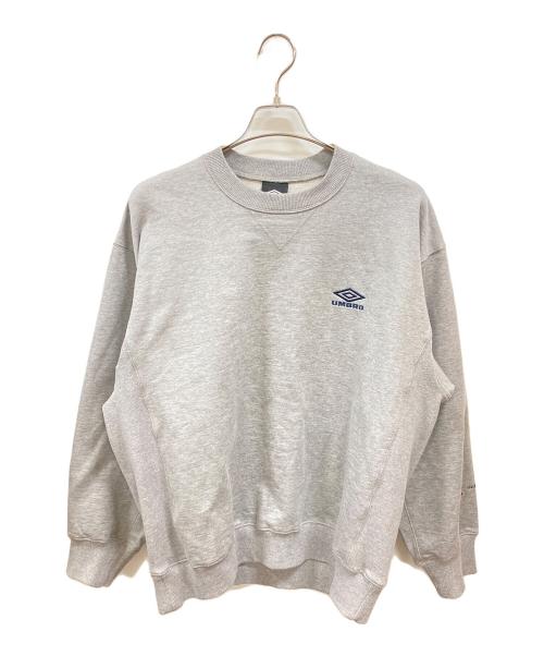 UMBRO（アンブロ）UMBRO (アンブロ) ssstein (シュタイン) HIGH GAUGE COTTON SWEAT LS グレー サイズ:Sの古着・服飾アイテム