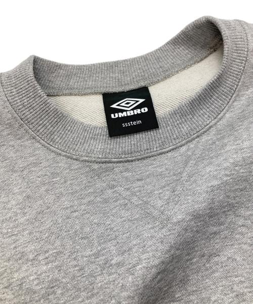 UMBRO（アンブロ）UMBRO (アンブロ) ssstein (シュタイン) HIGH GAUGE COTTON SWEAT LS グレー サイズ:Sの古着・服飾アイテム