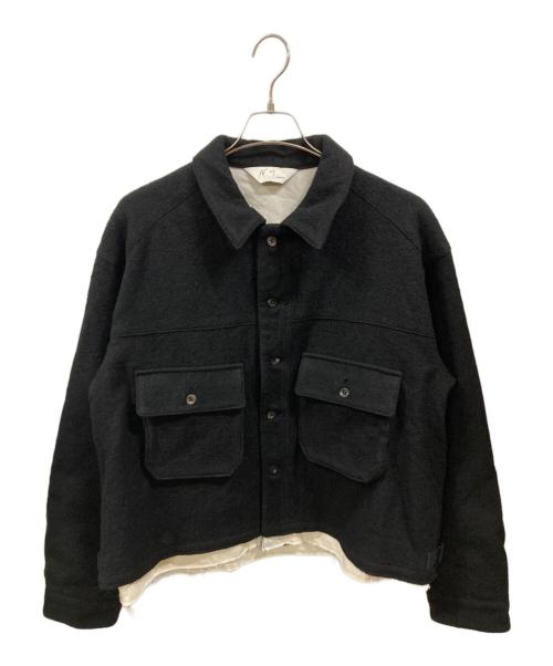 ANCELLM（アンセルム）ANCELLM (アンセルム) SHRINK WOOL LAYERING JACKET ブラック サイズ:1の古着・服飾アイテム