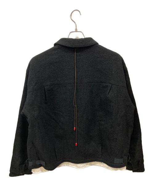 ANCELLM（アンセルム）ANCELLM (アンセルム) SHRINK WOOL LAYERING JACKET ブラック サイズ:1の古着・服飾アイテム