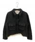 ANCELLM（アンセルム）の古着「SHRINK WOOL LAYERING JACKET」｜ブラック