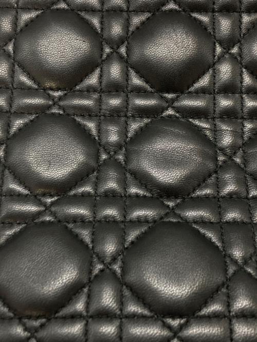 Christian Dior（クリスチャン ディオール）Christian Dior (クリスチャン ディオール) Lady Dior バッグ ミディアム ブラックの古着・服飾アイテム