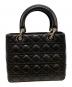 Christian Dior (クリスチャン ディオール) Lady Dior バッグ ミディアム ブラック：90000円