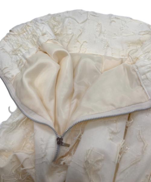 OBLI（オブリ）OBLI (オブリ) 米沢別注フリンジジャンパースカート アイボリー サイズ:1の古着・服飾アイテム