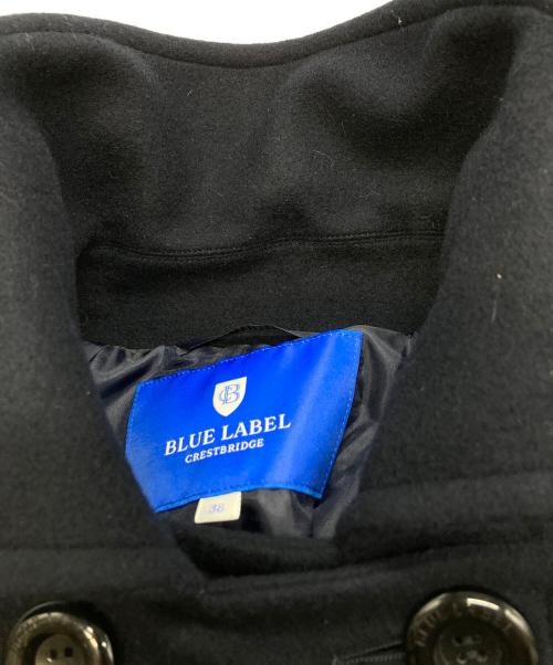BLUE LABEL CRESTBRIDGE（ブルーレーベルクレストブリッジ）BLUE LABEL CRESTBRIDGE (ブルーレーベルクレストブリッジ) スペリオルメルトンケープコート ネイビー サイズ:38の古着・服飾アイテム