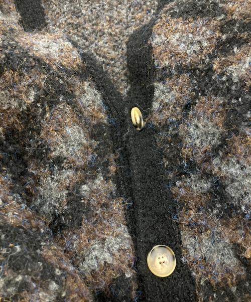 TTT MSW（ティー）TTT MSW (ティー) レオパードニットカーディガン ブラック サイズ:Ｍの古着・服飾アイテム