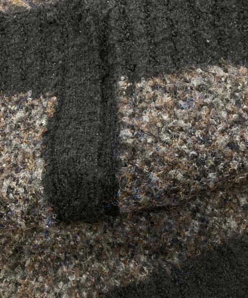 TTT MSW（ティー）TTT MSW (ティー) レオパードニットカーディガン ブラック サイズ:Ｍの古着・服飾アイテム