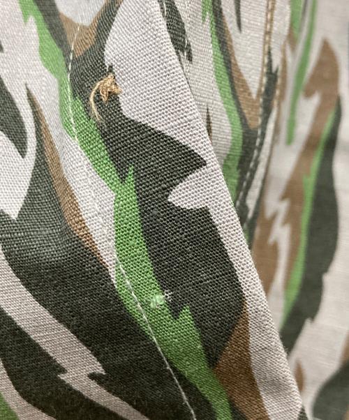 WOOLRICH（ウールリッチ）WOOLRICH (ウールリッチ) 総柄サファリシャツ グリーン×グレー サイズ:Ｍの古着・服飾アイテム