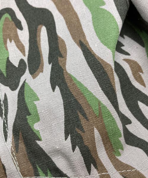 WOOLRICH（ウールリッチ）WOOLRICH (ウールリッチ) 総柄サファリシャツ グリーン×グレー サイズ:Ｍの古着・服飾アイテム