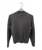 Zanoneザノーネ）の古着「5ゲージウールソリッドモックネックニット」｜グレー