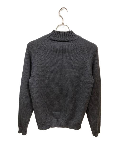 Zanone（ザノーネ）Zanone (ザノーネ) 5ゲージウールソリッドモックネックニット グレー サイズ:46の古着・服飾アイテム