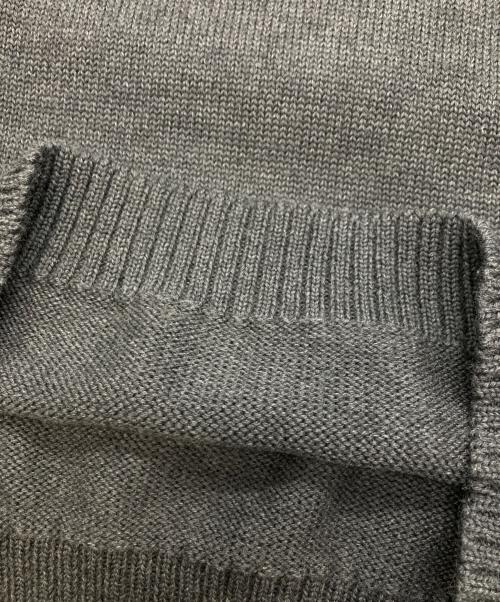 Zanone（ザノーネ）Zanone (ザノーネ) 5ゲージウールソリッドモックネックニット グレー サイズ:46の古着・服飾アイテム