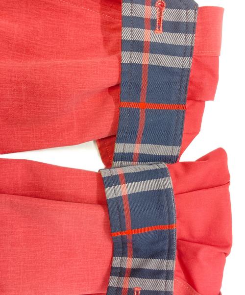 Burberry's（バーバリーズ）Burberry's (バーバリーズ) 裏ノバチェックスイングトップ レッド サイズ:Ｍの古着・服飾アイテム