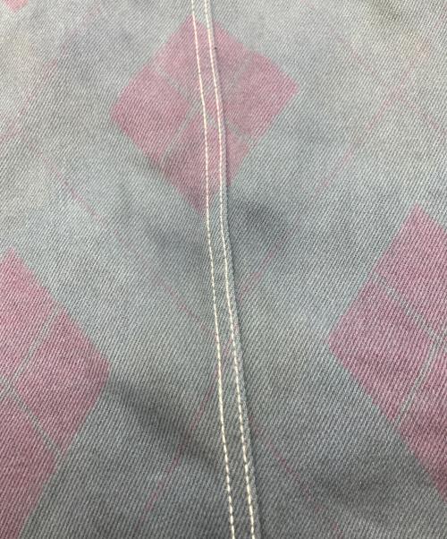 COMME des GARCONS（コムデギャルソン）COMME des GARCONS (コムデギャルソン) アーガイル柄テーラードジャケット ネイビー×パープル サイズ:Sの古着・服飾アイテム