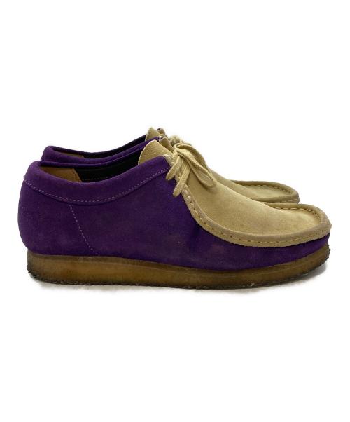 CLARKS（クラークス）CLARKS (クラークス) SUPREME (シュプリーム) WALABEE ベージュ×パープル サイズ:size10 1/2の古着・服飾アイテム