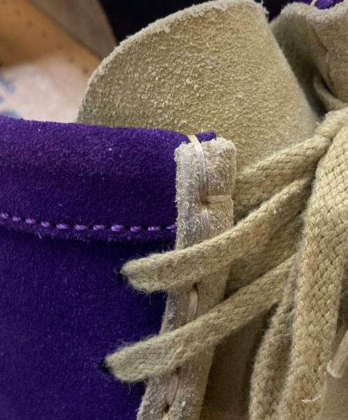 CLARKS（クラークス）CLARKS (クラークス) SUPREME (シュプリーム) WALABEE ベージュ×パープル サイズ:size10 1/2の古着・服飾アイテム