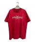 stussy（ステューシー）の古着「スカルプリントTシャツ」｜レッド