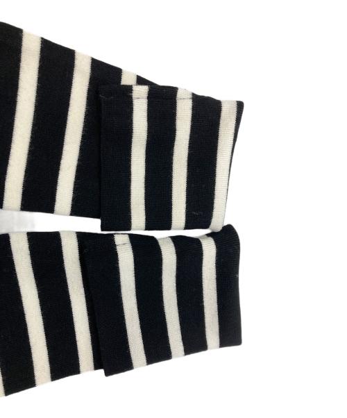 MADISON BLUE（マディソンブルー）MADISON BLUE (マディソンブルー) CREW NECK BORDER PO ホワイト×ブラック サイズ:Sの古着・服飾アイテム