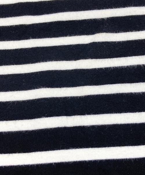 MADISON BLUE（マディソンブルー）MADISON BLUE (マディソンブルー) CREW NECK BORDER PO ホワイト×ブラック サイズ:Sの古着・服飾アイテム