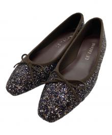 Le Talon（ル タロン）の古着「フレンチスクエアバレエ」｜ネイビー×ブラウン