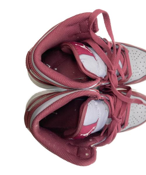 NIKE（ナイキ）NIKE (ナイキ) AIR JORDAN 1MID レッド×グレー サイズ:23cmの古着・服飾アイテム