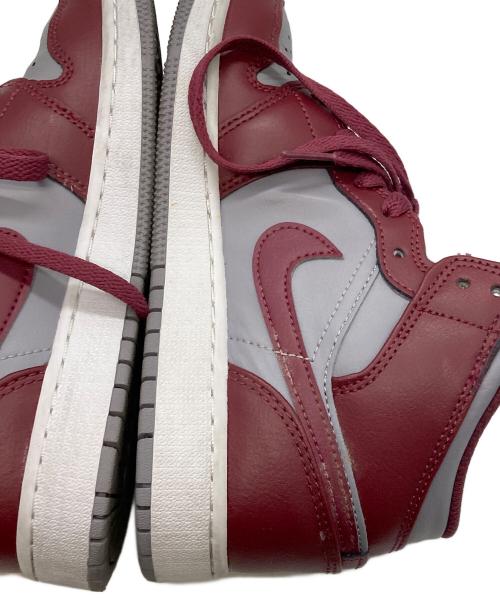 NIKE（ナイキ）NIKE (ナイキ) AIR JORDAN 1MID レッド×グレー サイズ:23cmの古着・服飾アイテム
