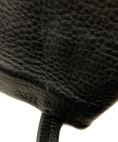 HIROFU（ヒロフ）HIROFU (ヒロフ) レザーショルダーバッグ ネイビーの古着・服飾アイテム