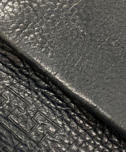 HIROFU（ヒロフ）HIROFU (ヒロフ) レザーショルダーバッグ ネイビーの古着・服飾アイテム