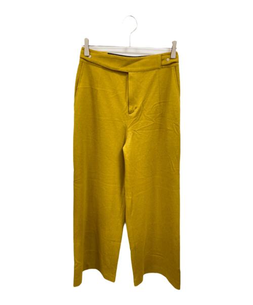ADORE（アドーア）ADORE (アドーア) ウールスムースワイドパンツ イエロー サイズ:Ｍの古着・服飾アイテム