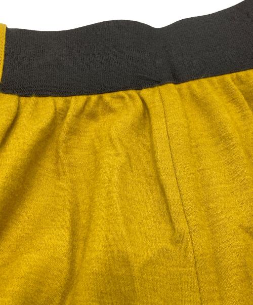 ADORE（アドーア）ADORE (アドーア) ウールスムースワイドパンツ イエロー サイズ:Ｍの古着・服飾アイテム