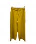 ADORE（アドーア）の古着「ウールスムースワイドパンツ」｜イエロー