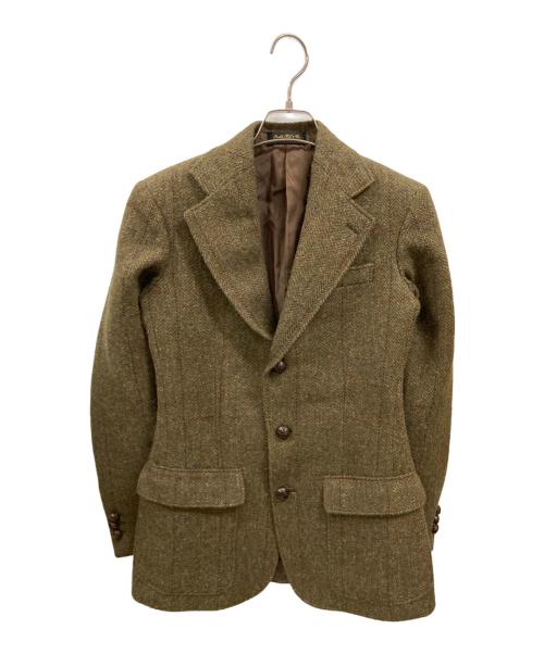 RRL（ダブルアールエル）RRL (ダブルアールエル) 段返り3つボタンヘリンボーンテーラードジャケット カーキ サイズ:W32の古着・服飾アイテム