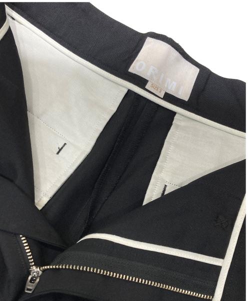 ORIMI（オリミ）ORIMI (オリミ) WRAP SHORT SLACKS ブラック サイズ:2の古着・服飾アイテム