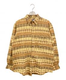 CHAPS RALPH LAUREN（チャップス ラルフローレン）の古着「パッチワークシャツ」｜イエロー