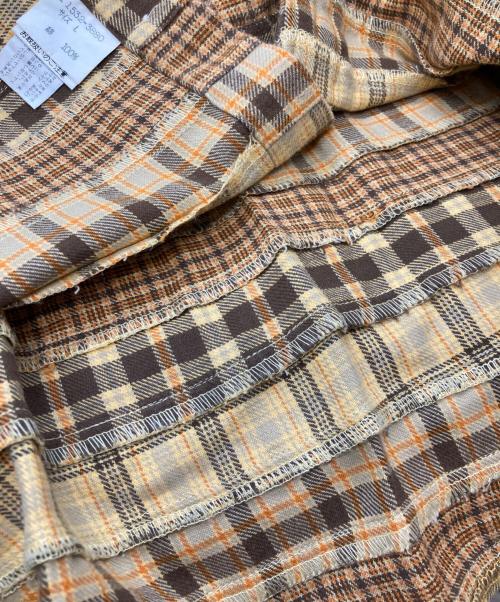 CHAPS RALPH LAUREN（チャップス ラルフローレン）CHAPS RALPH LAUREN (チャップス ラルフローレン) パッチワークシャツ イエロー サイズ:Lの古着・服飾アイテム