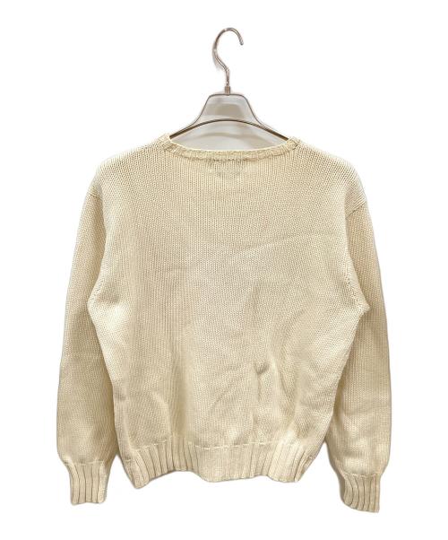 POLO RALPH LAUREN（ポロ・ラルフローレン）POLO RALPH LAUREN (ポロ・ラルフローレン) 星条旗コットンニット ホワイト サイズ:Sの古着・服飾アイテム