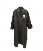 GRLグレイル）の古着「襟3Wayベルト付きフェイクウールトレンチコート　グレイル　ze783」｜グレー