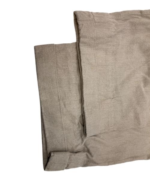 COMME des GARCONS（コムデギャルソン）COMME des GARCONS (コムデギャルソン) リネンコットンワイドスラックス ベージュ サイズ:Sの古着・服飾アイテム