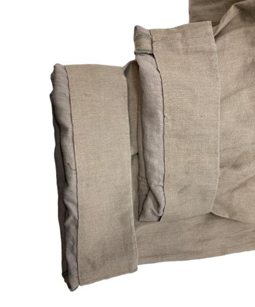 COMME des GARCONS（コムデギャルソン）COMME des GARCONS (コムデギャルソン) リネンコットンワイドスラックス ベージュ サイズ:Sの古着・服飾アイテム
