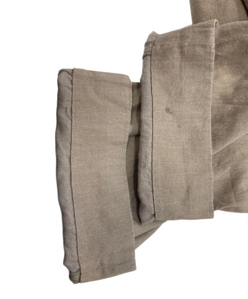 COMME des GARCONS（コムデギャルソン）COMME des GARCONS (コムデギャルソン) リネンコットンワイドスラックス ベージュ サイズ:Sの古着・服飾アイテム