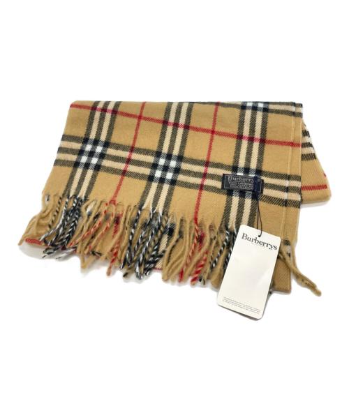 Burberry's（バーバリー）Burberry's (バーバリーズ) ノバチェックウールマフラー ブラウンの古着・服飾アイテム